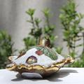 Estatuilla de Tortuga Decoupage Botanico